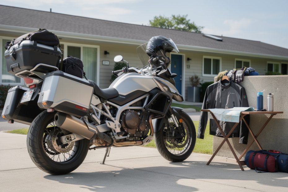 découvrez nos conseils pratiques pour bien charger votre moto avant un voyage de plusieurs jours et partir sereinement à l'aventure.
